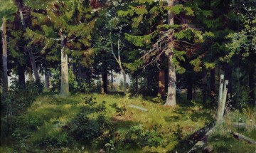 Iván Ivánovich Shishkin Painting - claro en el bosque 1889 paisaje clásico Ivan Ivanovich